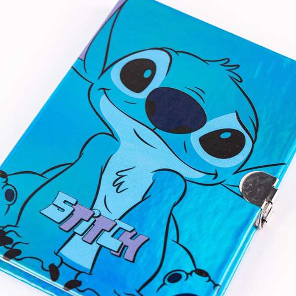 Cerdá Diario Caja Stitch de Disney - Juguete Multilingüe para Niños de 2 a 8 Años en Español, Inglés y más - Azul