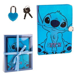 Cerdá Diario Caja Stitch de Disney - Juguete Multilingüe para Niños de 2 a 8 Años en Español, Inglés y más - Azul