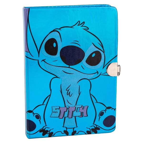 Cerdá Diario Caja Stitch de Disney - Juguete Multilingüe para Niños de 2 a 8 Años en Español, Inglés y más - Azul
