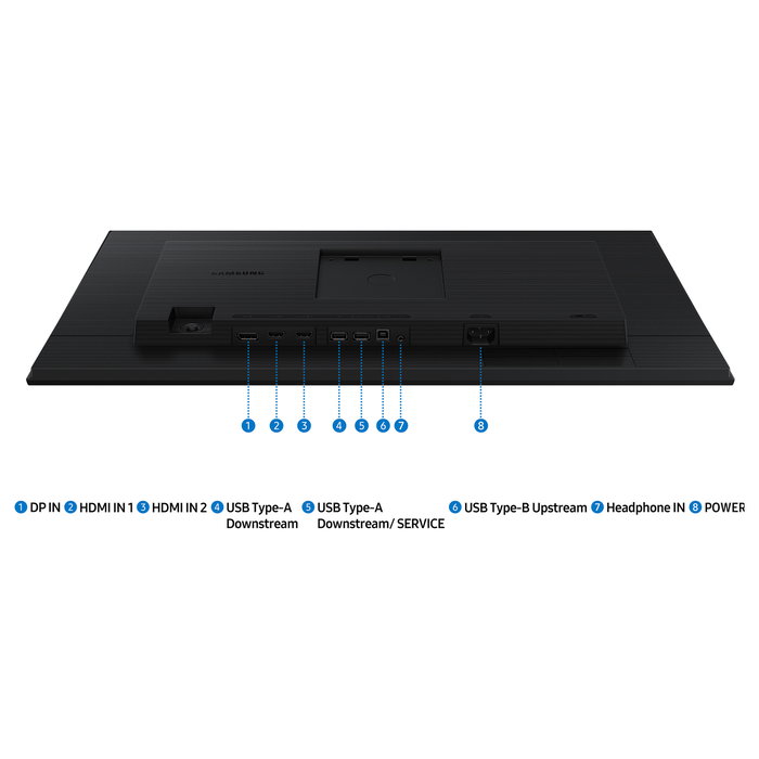 Samsung Monitor 27" S40GD IPS FHD 1920x1080 100Hz 2HDMI 1DP 2USB-A 2.0 1USB-B 5ms Has+Piv Plano