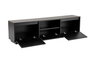 Nordure Mueble TV Wood Black Soporte TV Salón Tablero Melamina Madera Negro 160x42x29.5cm