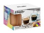 VIVALTO Taza de Café de Vidrio Surtida 6 Colores 85 ml (Pack de 72)