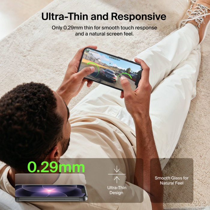 Belkin Titan SmartShield Glass Screen Guard para iPhone 16e e iPhone 17e Belkin Titan SmartShield Glass Screen Guard para iPhone 16e e iPhone 17e