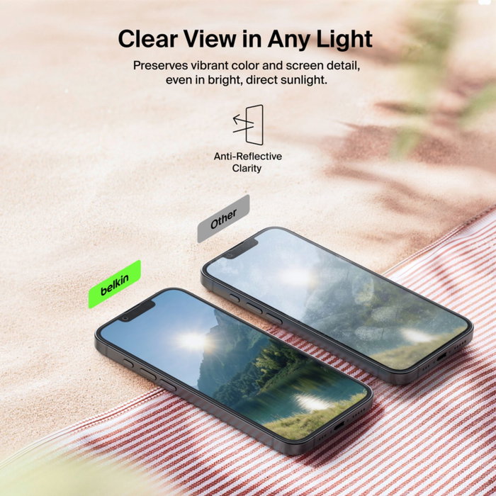 Belkin Titan SmartShield Glass Screen Guard para iPhone 16e e iPhone 17e Belkin Titan SmartShield Glass Screen Guard para iPhone 16e e iPhone 17e