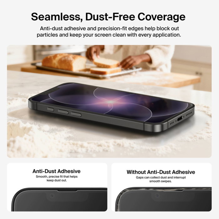Belkin Titan SmartShield Glass Screen Guard para iPhone 16e e iPhone 17e Belkin Titan SmartShield Glass Screen Guard para iPhone 16e e iPhone 17e