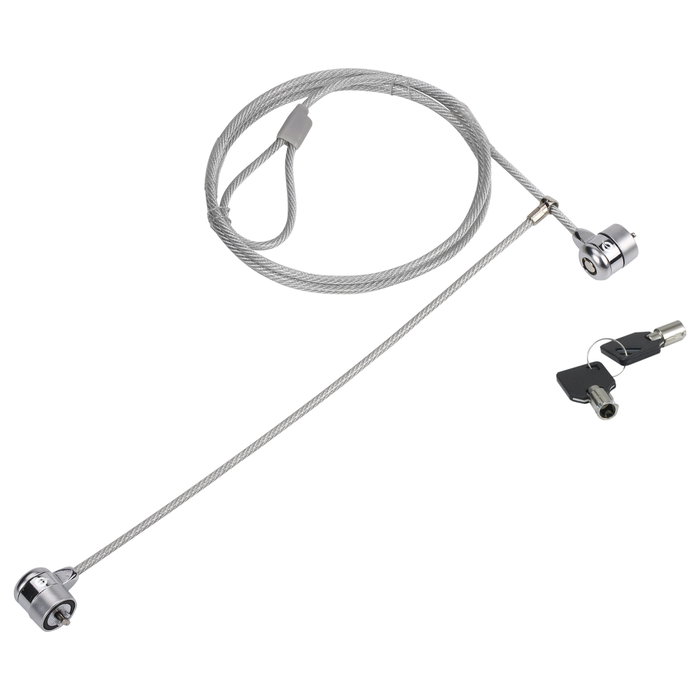 Conceptronic CNBSLOCK15T Candado de doble cabezal para portátil de 1,5m