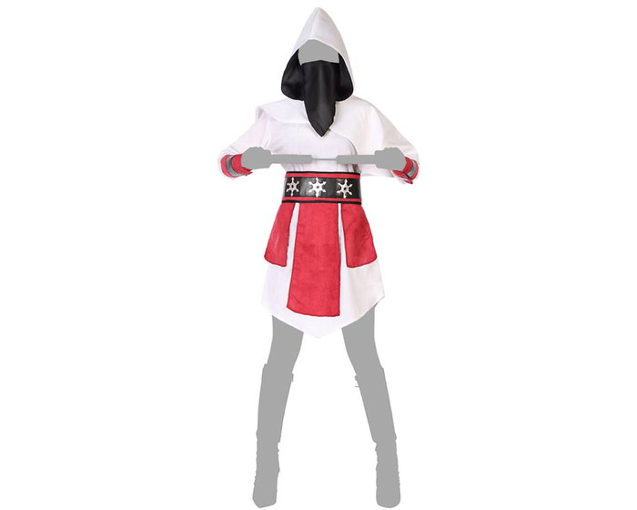 Atosa Disfraz Ninja Mujer Adulto Blanco XS-S Atosa Disfraz Ninja Mujer Adulto Blanco XS-S