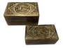 DKD Home Decor Joyero Arabe Marron 10 x 6 x 15 cm Set de 2 piezas (4 Unidades)