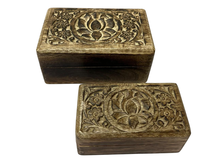 DKD Home Decor Joyero Arabe Marron 10 x 6 x 15 cm Set de 2 piezas (4 Unidades)