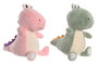 DKD Home Decor Peluche Dinosaurio Rosa Palo Verde 15x20x15cm 12 Unidades