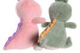 DKD Home Decor Peluche Dinosaurio Rosa Palo Verde 15x20x15cm 12 Unidades