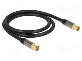 DeLOCK 88922 Cable coaxial RG-6/U con conectores IEC de 1 m