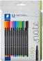 STAEDTLER Triplus Fineliner Caja de 12 Colores Brillantes