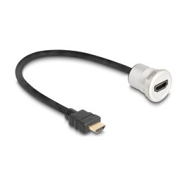DeLOCK 88180 Cable HDMI de montaje 8K 60 Hz con cable de 0,3 m