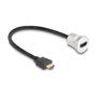 DeLOCK 88180 Cable HDMI de montaje 8K 60 Hz con cable de 0,3 m