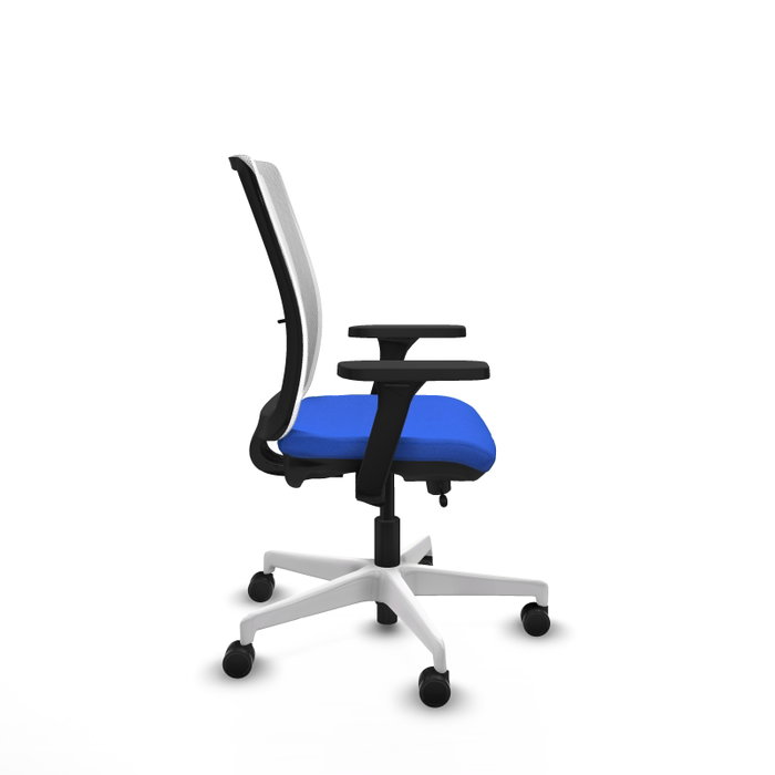 PIQUERAS Y CRESPO Silla de oficina Haches con mecanismo Sincro/Traslack Azul y Blanco PIQUERAS Y CRESPO Silla de oficina Haches con mecanismo Sincro/Traslack Azul y Blanco