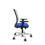 PIQUERAS Y CRESPO Silla de oficina Haches con mecanismo Sincro/Traslack Azul y Blanco