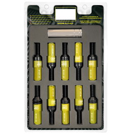 OMP Juego de 20 Tornillos con Protector de Aluminio Amarillo M12x1.25