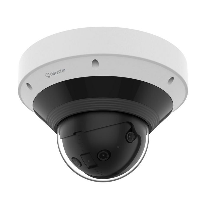 Hanwha P series Cámara IP multisensor 8MP 4K AI 2.8mm (x4) antivandálica IR20 WDR IK10 IP66 NEMA Analítica de vídeo AI