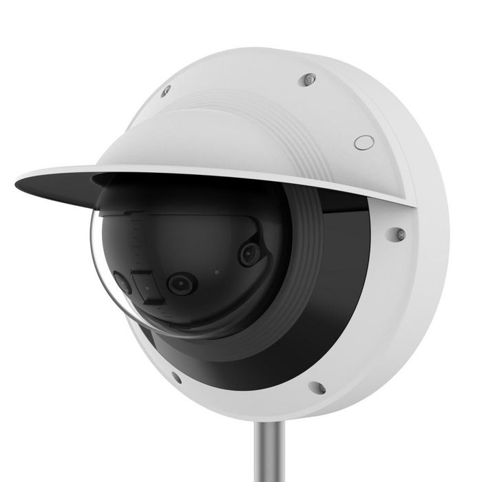 Hanwha P series Cámara IP multisensor 8MP 4K AI 2.8mm (x4) antivandálica IR20 WDR IK10 IP66 NEMA Analítica de vídeo AI