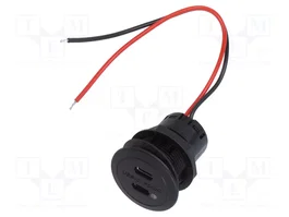 PRO CAR Alimentador USB con 2 puertos USB-C Power Delivery