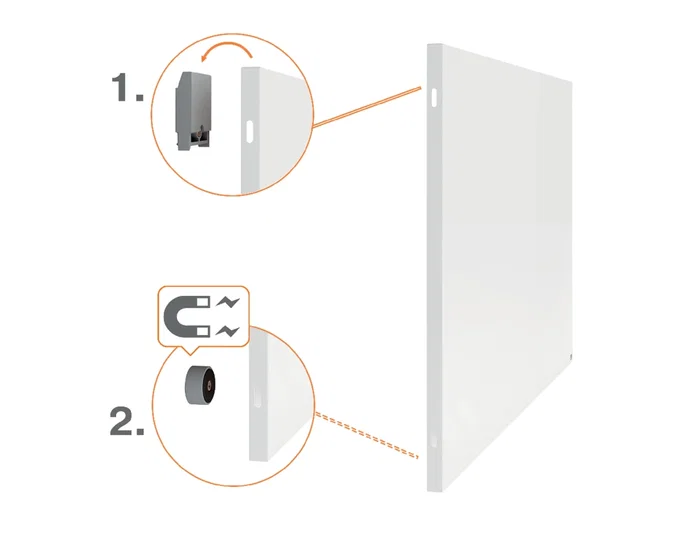 Nobo Pizarra Blanca Infinity Sin Marco Acero Lacado Magnética 1200x900 mm