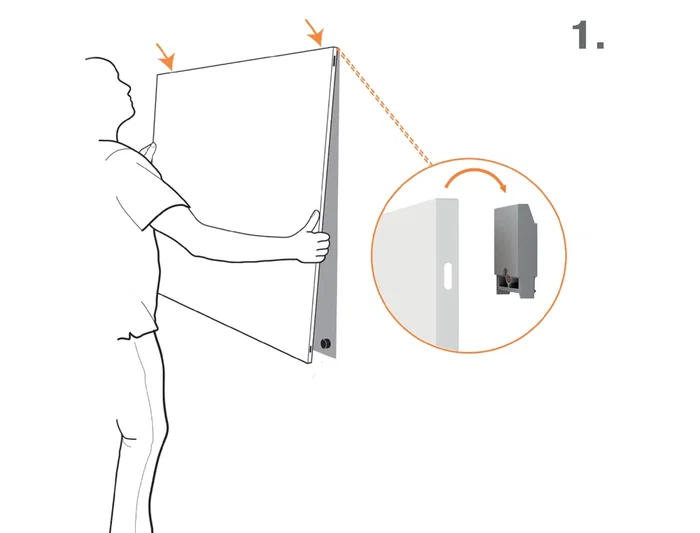 Nobo Pizarra Blanca Infinity Sin Marco Acero Lacado Magnética 1200x900 mm