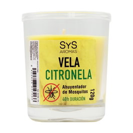 Laboratorio S&S Vela Vaso Citronela 120g 40h Antimosquitos Fragancia Floral Cítrica