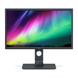 BenQ SW321C Monitor de 32 Pulgadas 4K UHD IPS para Diseño Gráfico con 99% DCI-P3, USB-C 60W, Altavoces, HDR10, Pivote y Altura Ajustable, Gris