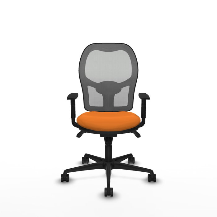 PIQUERAS Y CRESPO Silla de oficina Jorquera con mecanismo Sincro, naranja y gris