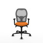 PIQUERAS Y CRESPO Silla de oficina Jorquera con mecanismo Sincro, naranja y gris