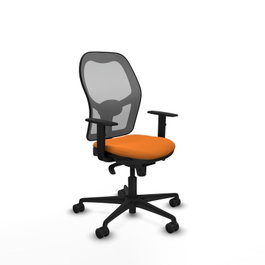 PIQUERAS Y CRESPO Silla de oficina Jorquera con mecanismo Sincro, naranja y gris