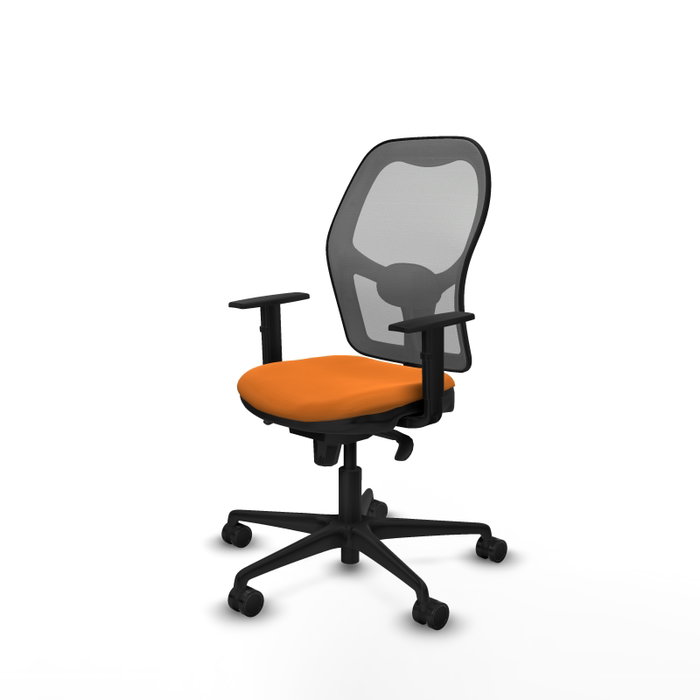 PIQUERAS Y CRESPO Silla de oficina Jorquera con mecanismo Sincro, naranja y gris