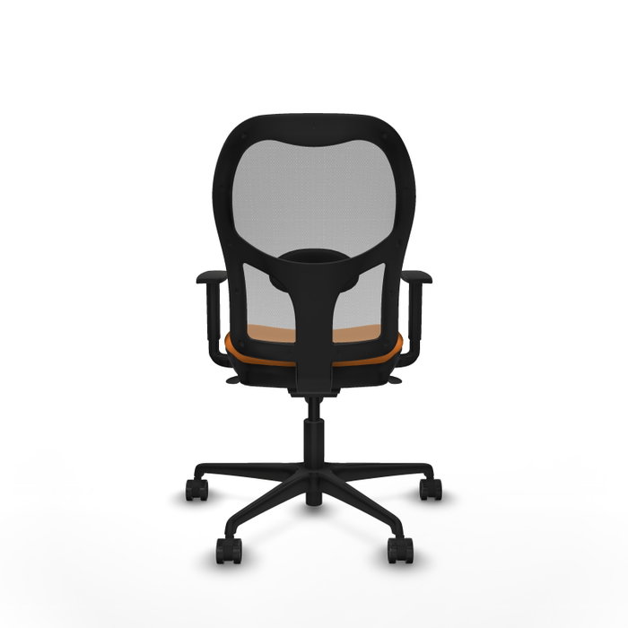PIQUERAS Y CRESPO Silla de oficina Jorquera con mecanismo Sincro, naranja y gris