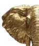 DKD Home Decor Figura de Elefante Dorado y Negro en Resina y Metal