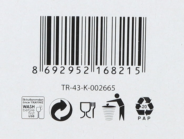 Lav Conjunto de 6 Vasos 415 cc New Artemis, Modelo Artemis, 8.6 x 8.6 x 12 cm (8 Cajas)