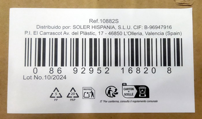Lav Conjunto de 6 Vasos 415 cc New Artemis, Modelo Artemis, 8.6 x 8.6 x 12 cm (8 Cajas)