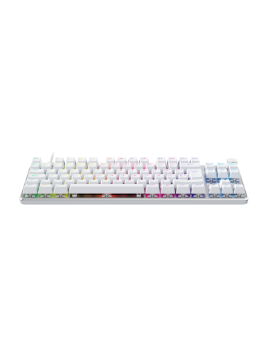 Newskill Teclado Gaming Serike TKL V2 Mecánico, Switches Intercambiables Hot-Swap, RGB, 88 Teclas Español, Blanco
