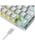 Newskill Teclado Gaming Serike TKL V2 Mecánico, Switches Intercambiables Hot-Swap, RGB, 88 Teclas Español, Blanco
