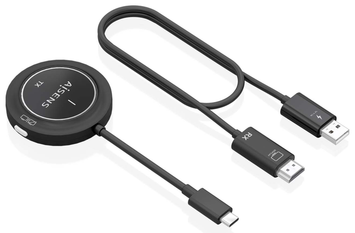 Aisens Transmisor y Receptor Inalámbrico USB-C a HDMI 1080P 30m Negro Aisens Transmisor y Receptor Inalámbrico USB-C a HDMI 1080P 30m Negro