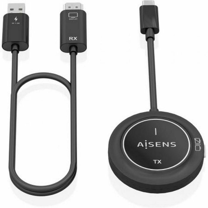 Aisens Transmisor y Receptor Inalámbrico USB-C a HDMI 1080P 30m Negro Aisens Transmisor y Receptor Inalámbrico USB-C a HDMI 1080P 30m Negro