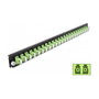 DeLOCK Spleissbox Panel Frontal 24 puertos LC Duplex verde lima de 19 pulgadas, Fibra, Montaje en rack 1U, 44 mm, referencia LWL