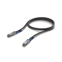 Ubiquiti UACC-DAC-QSFP28-1M Cable de conexión directa QSFP28 a QSFP28 de 100 Gbps, 1 m, Negro