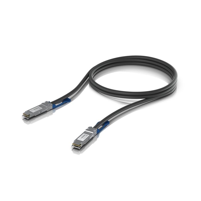 Ubiquiti UACC-DAC-QSFP28-1M Cable de conexión directa QSFP28 a QSFP28 de 100 Gbps, 1 m, Negro Ubiquiti UACC-DAC-QSFP28-1M Cable de conexión directa QSFP28 a QSFP28 de 100 Gbps, 1 m, Negro