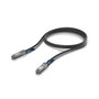 Ubiquiti UACC-DAC-QSFP28-1M Cable de conexión directa QSFP28 a QSFP28 de 100 Gbps, 1 m, Negro