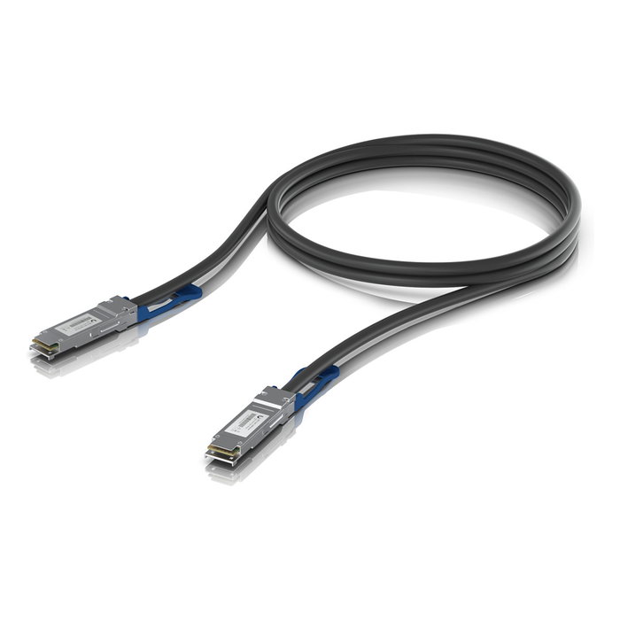 Ubiquiti UACC-DAC-QSFP28-1M Cable de conexión directa QSFP28 a QSFP28 de 100 Gbps, 1 m, Negro Ubiquiti UACC-DAC-QSFP28-1M Cable de conexión directa QSFP28 a QSFP28 de 100 Gbps, 1 m, Negro