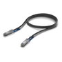 Ubiquiti UACC-DAC-QSFP28-1M Cable de conexión directa QSFP28 a QSFP28 de 100 Gbps, 1 m, Negro