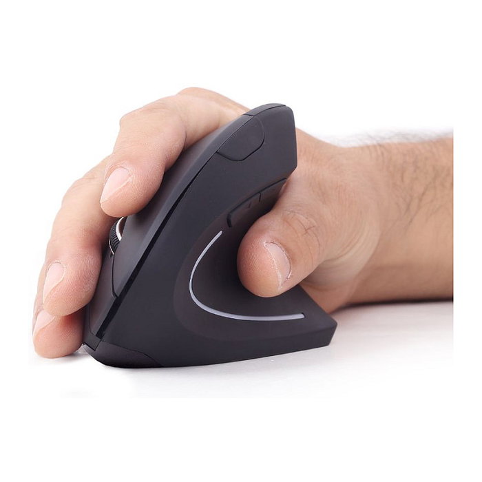 Gembird Ratón Ergonómico Inalámbrico Negro 6 Botones