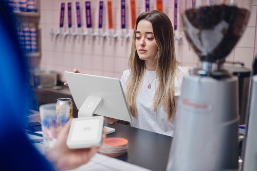 SumUp Terminal Punto de Venta TPV Lite+ Solo Bundle ES Blanco con Pantalla Táctil 13", Software Preinstalado, Sin Contrato - Ref. 800607401