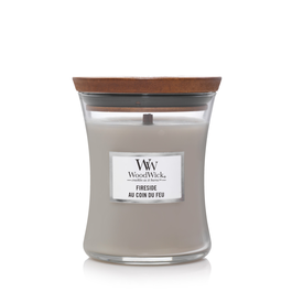 Woodwick Core Medium Fireside Vela Aromática Grande 276 gr